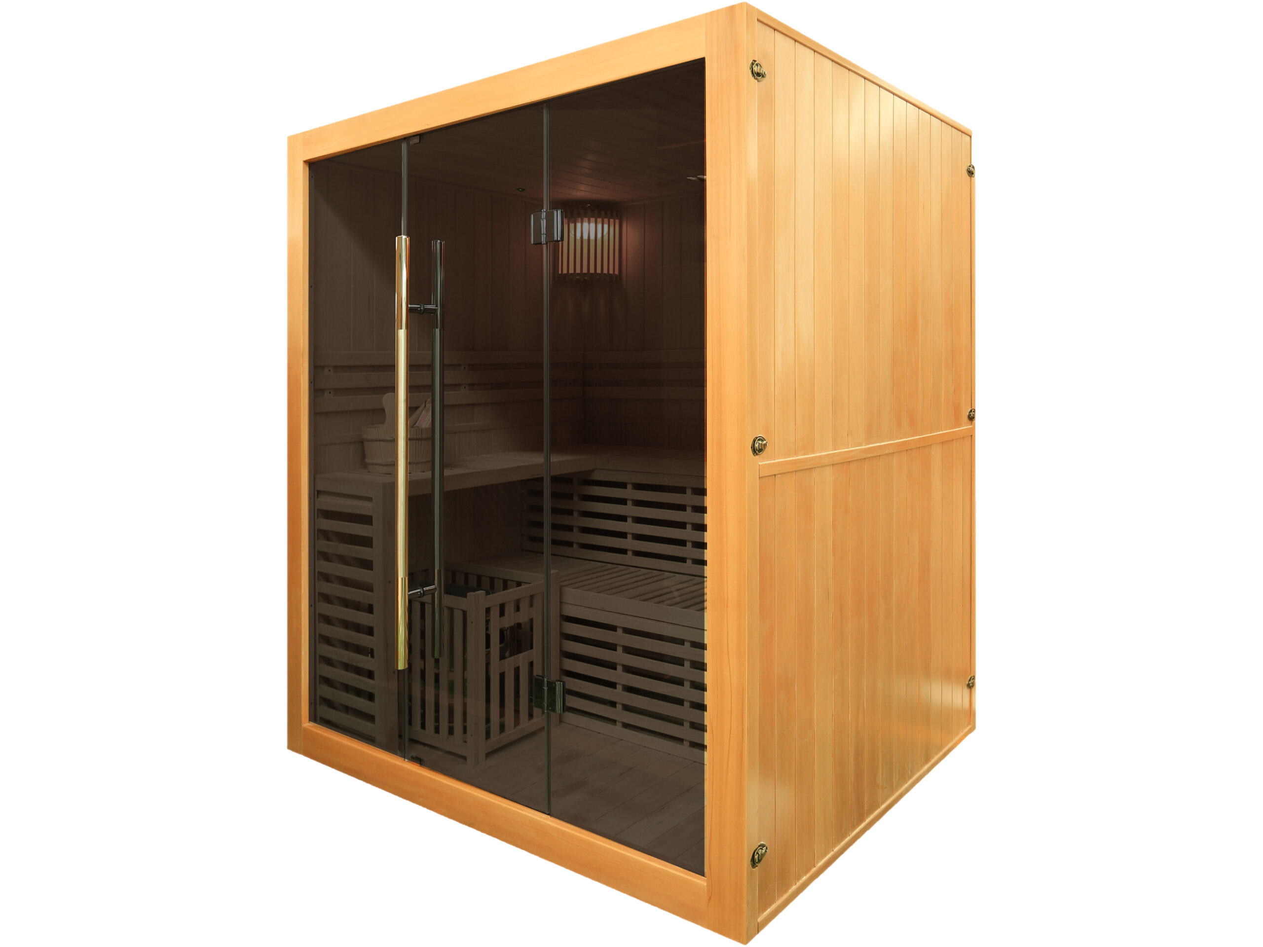 health by fun domowa sauna sucha fińska *premium 400* brown